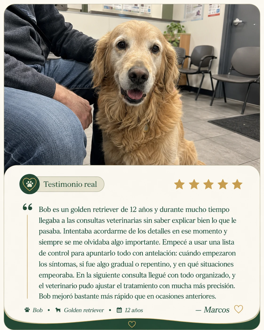 Testimonio de Marcos sobre Bob